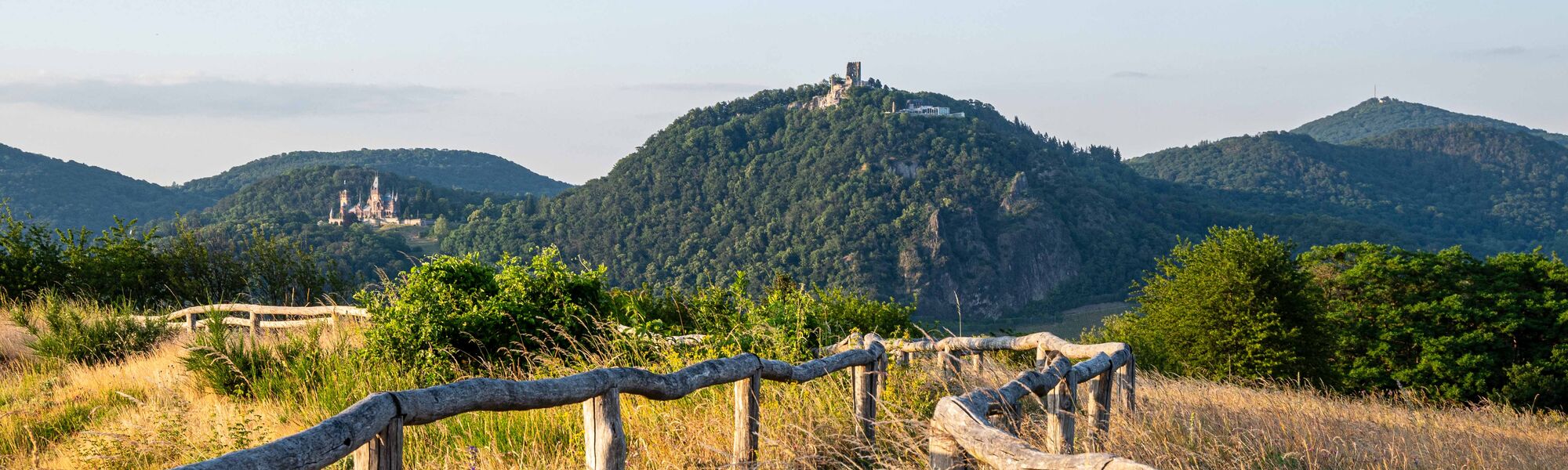 schmaler Wanderweg in richtung Drachenfels